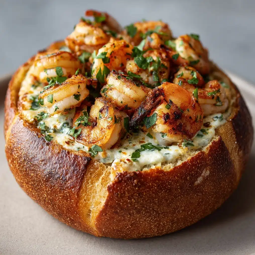 Stuffed Seafood Bread Bowl Recipe - Recipe Image
