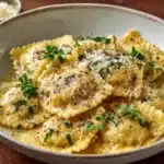 Ravioli With Pears & Cheese in Cacio e Pepe Sauce Recipe