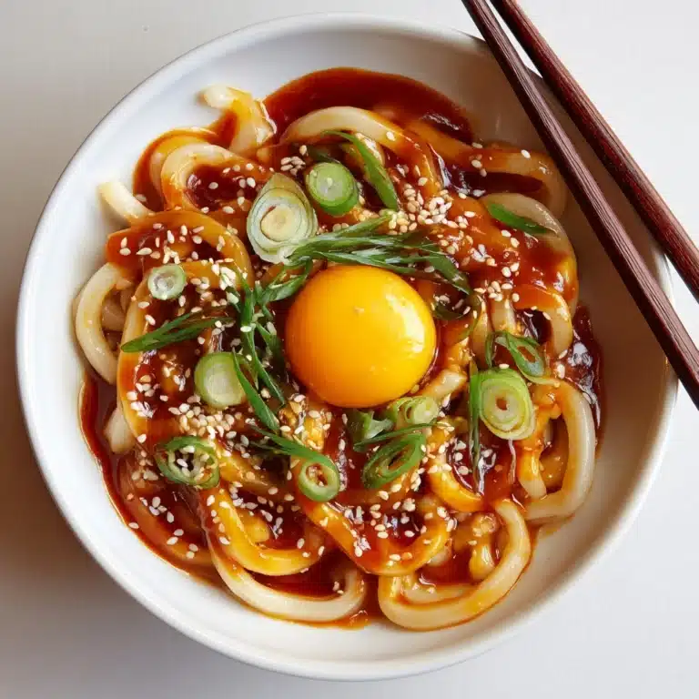 Kimchi Udon with Scallions Recipe
