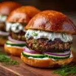 Lamb Sliders with Dill Greek Yogurt Recipe