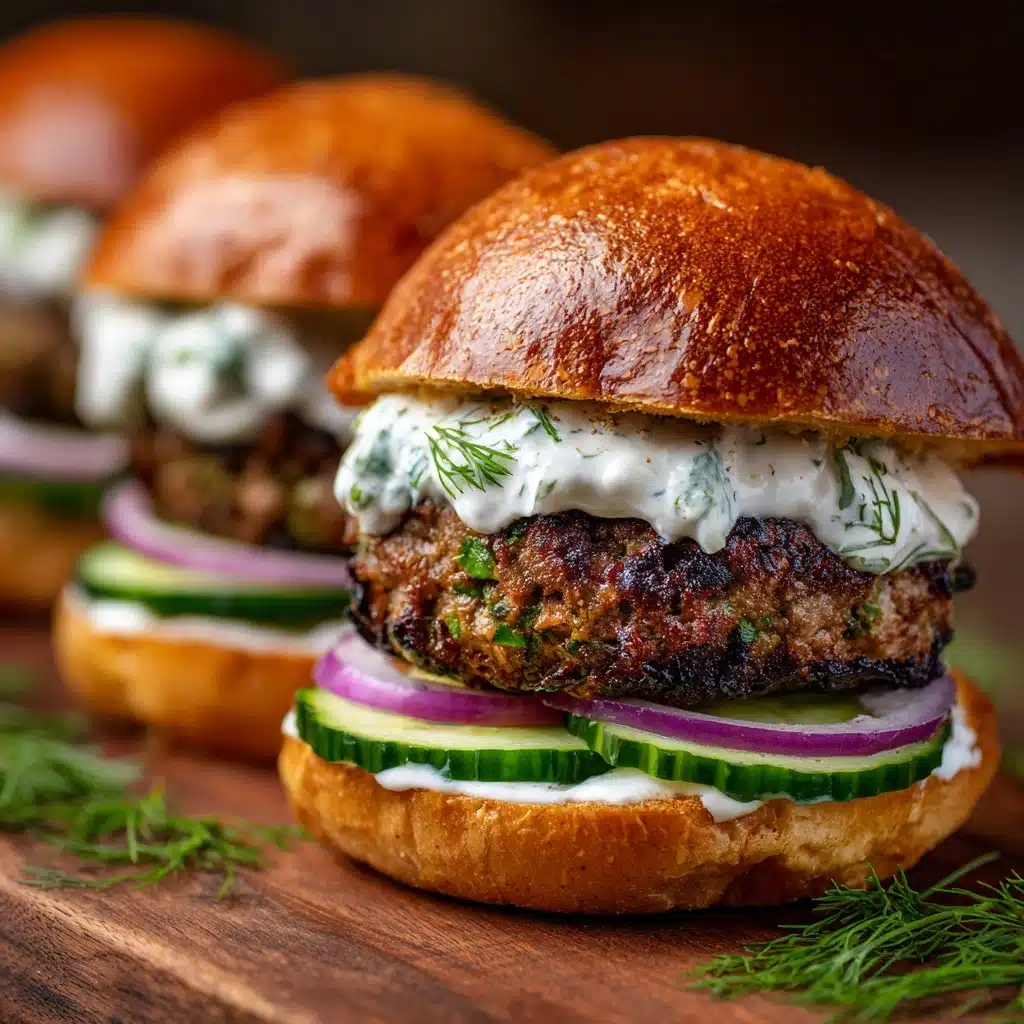 Lamb Sliders with Dill Greek Yogurt Recipe