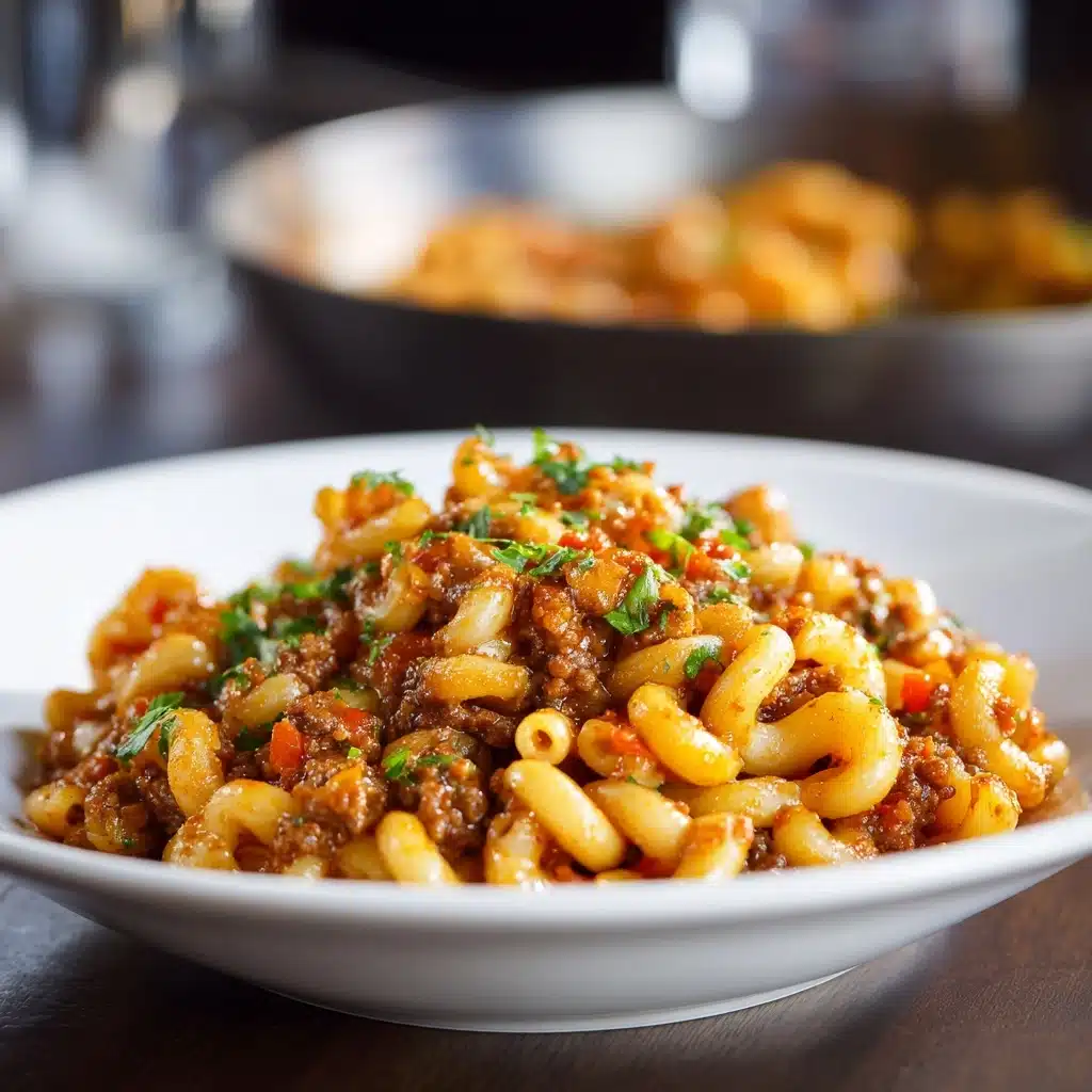 Savory Beefaroni Delight Recipe - Recipe Image