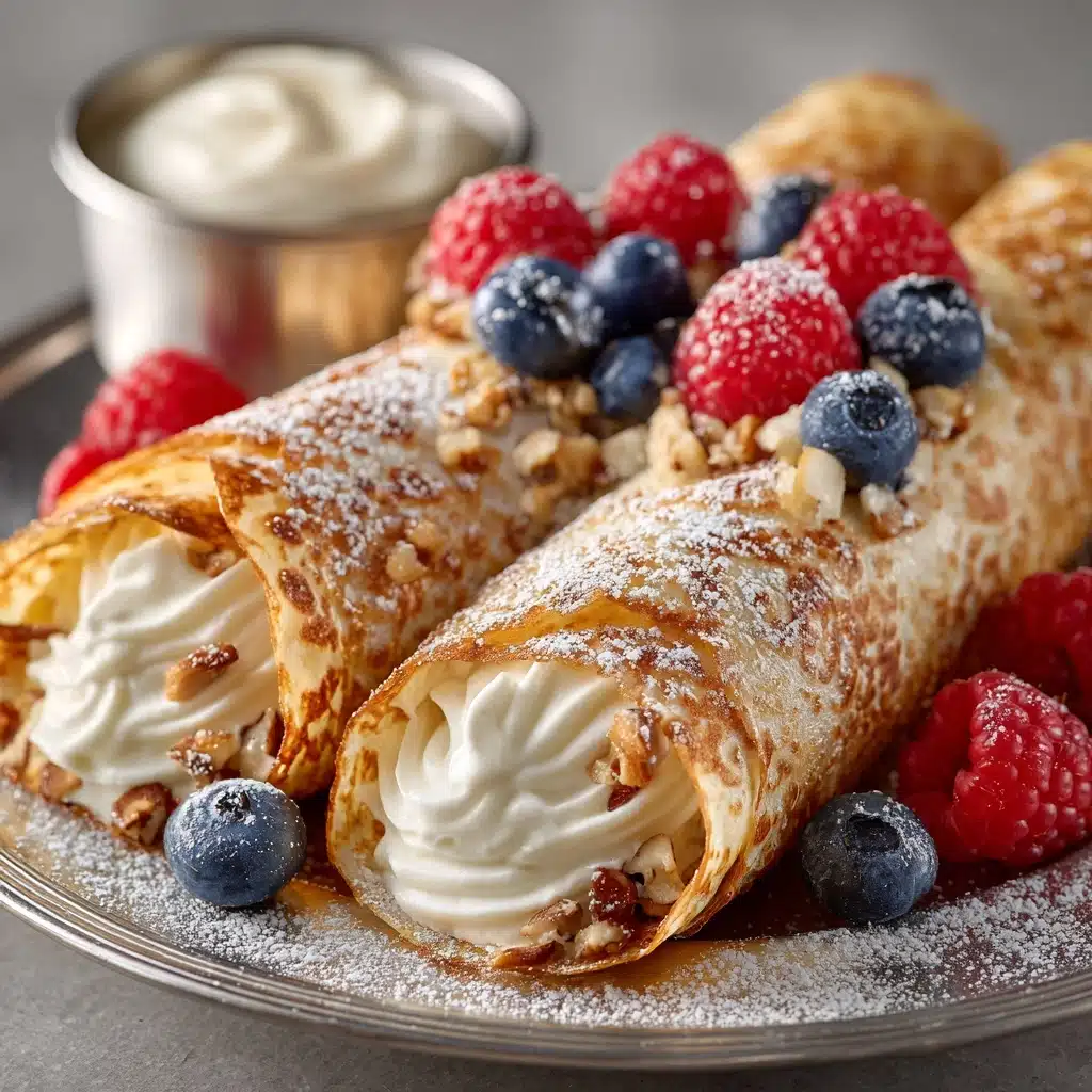 Cheesecake Crepe Roll-Ups Recipe
