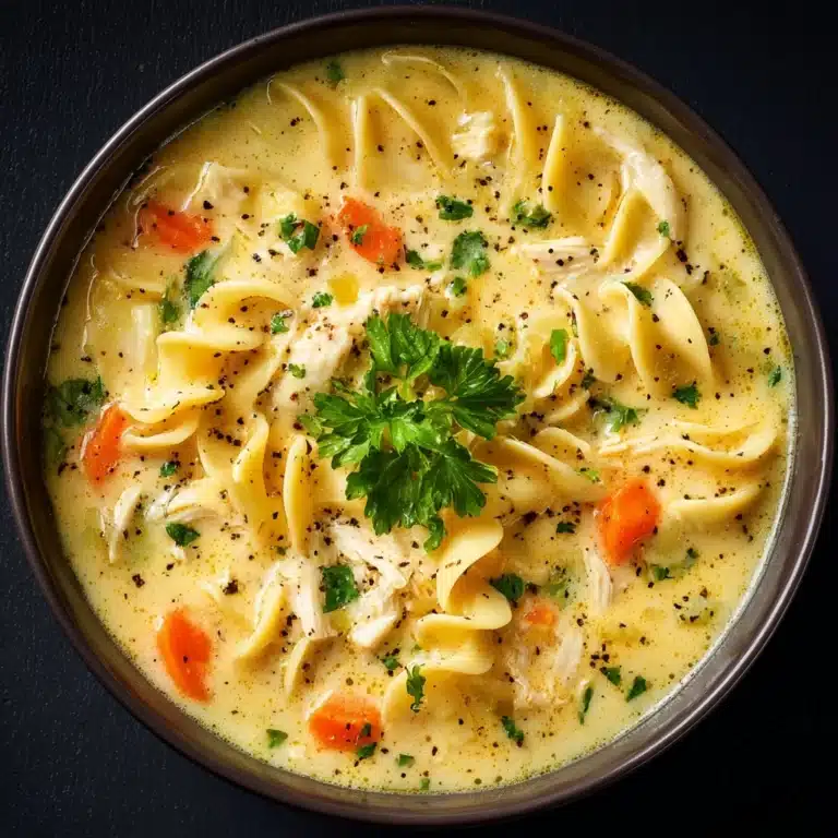 Creamy Chicken Noodle Soup Recipe