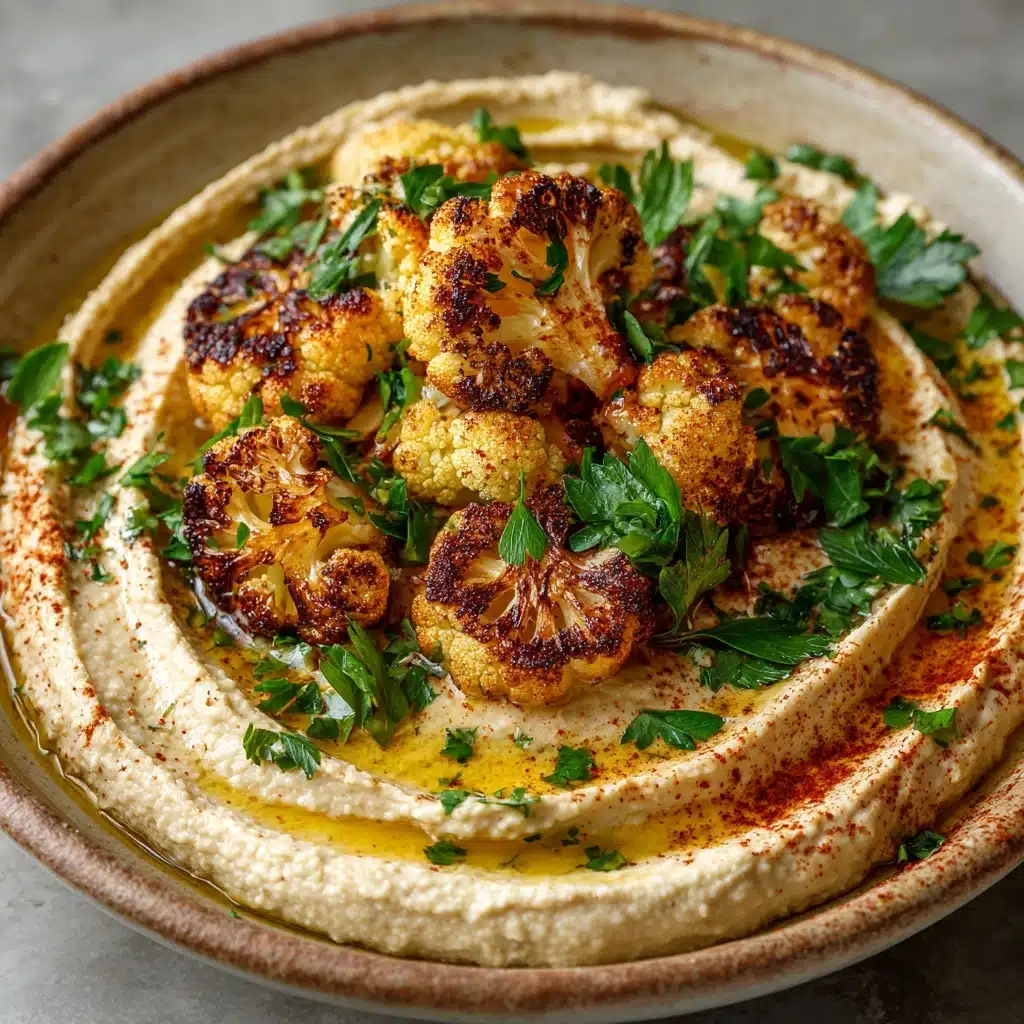 Crispy Roasted Cauliflower Hummus Recipe
