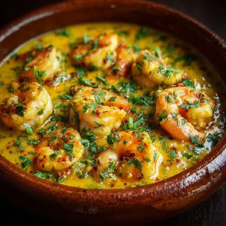 Sautéed Shrimp in Creamy Saffron Sauce Recipe
