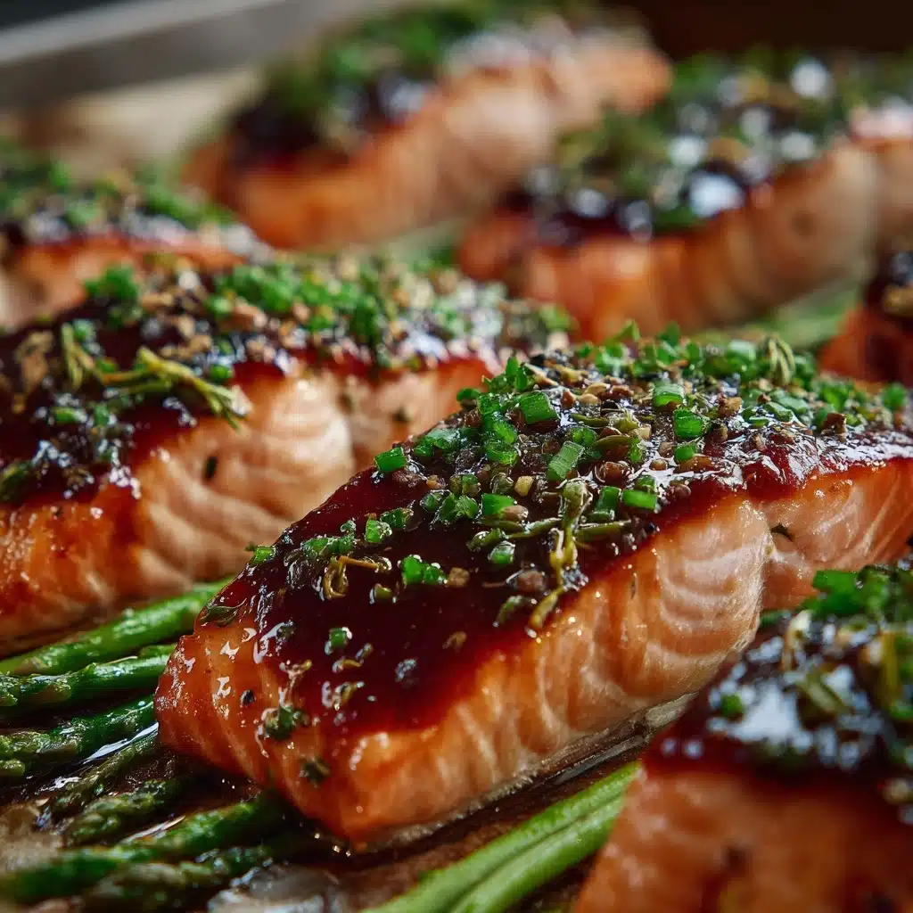 Balsamic Glazed Salmon with Asparagus Recipe - Recipe Image
