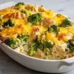 Crockpot Cheesy Chicken Broccoli Rice Recipe