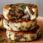 Mushroom Stuffed Potato Cakes Recipe