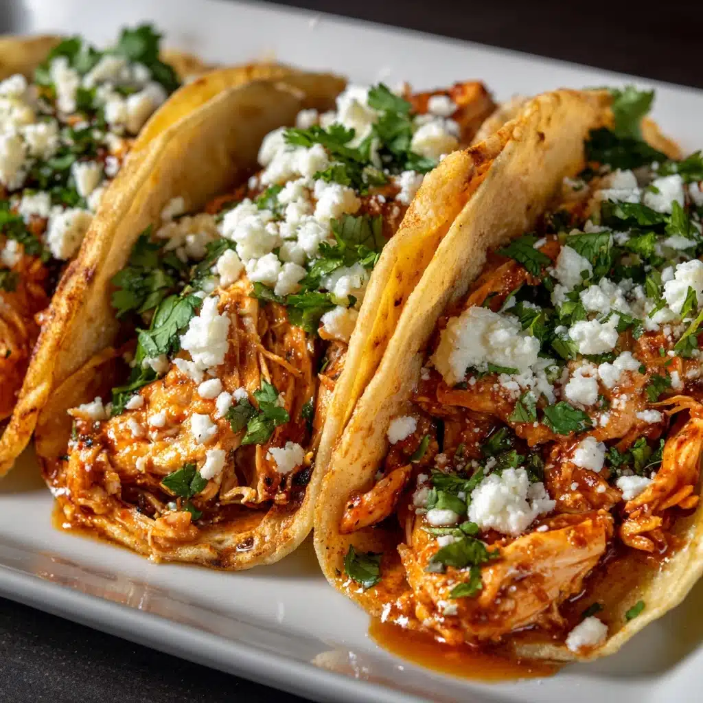 Slow Cooker Queso Chicken Tacos Recipe