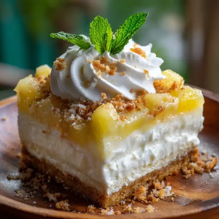 Coconut Pineapple Cheesecake Dessert Recipe