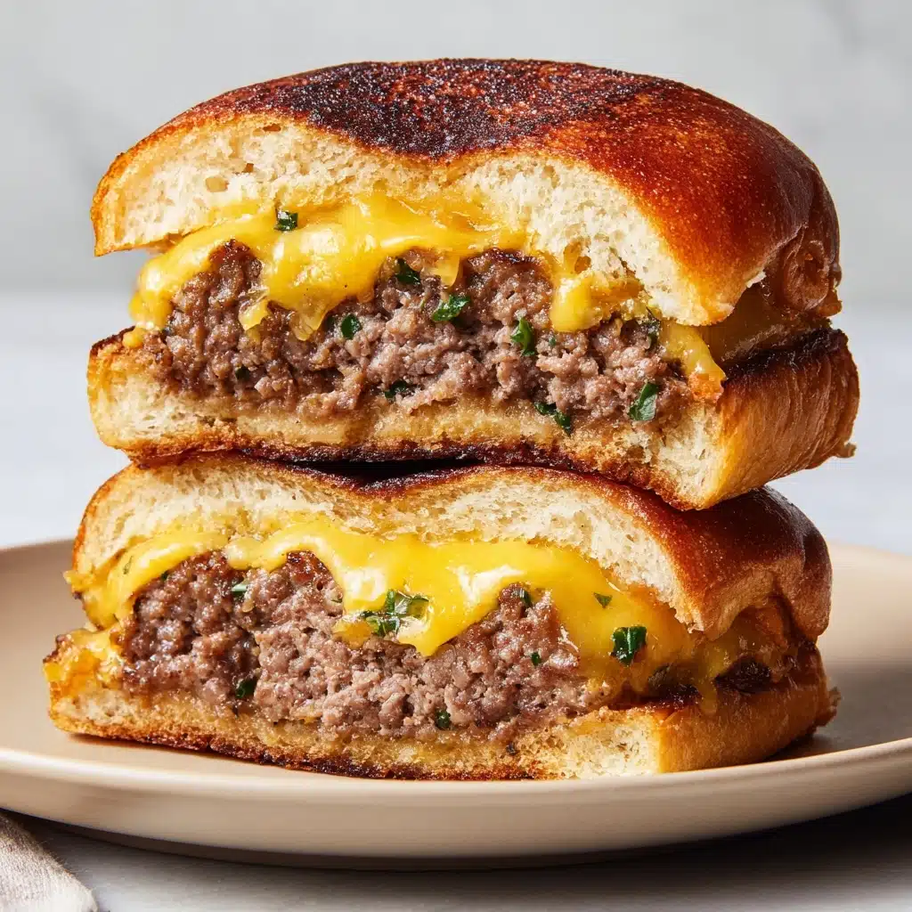 Cheeseburger Stuffed Flatbreads Recipe