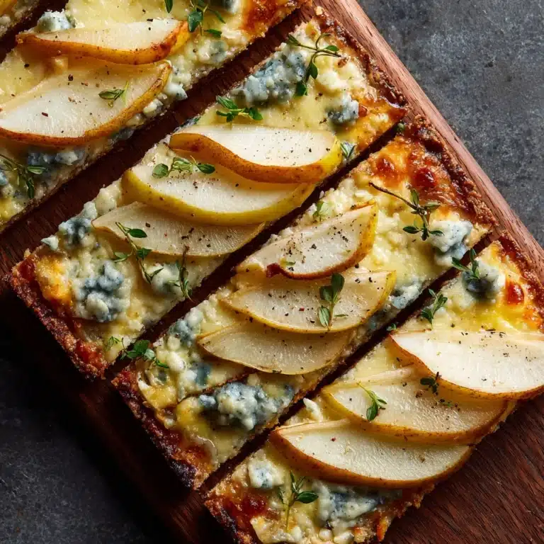 Pear and Gorgonzola Flatbread Recipe