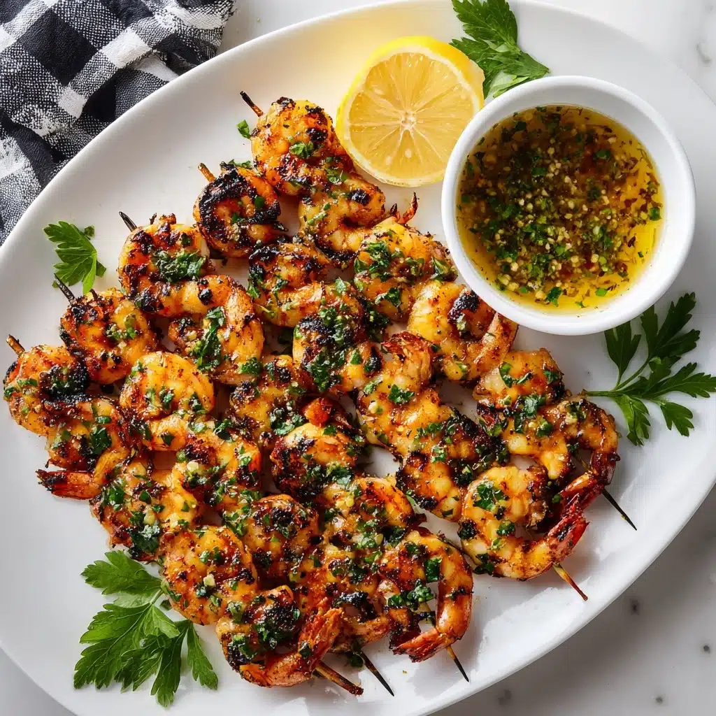 Garlic Grilled Shrimp Skewers Recipe - Recipe Image