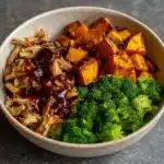 BBQ Chicken & Roasted Sweet Potato Bowls Recipe
