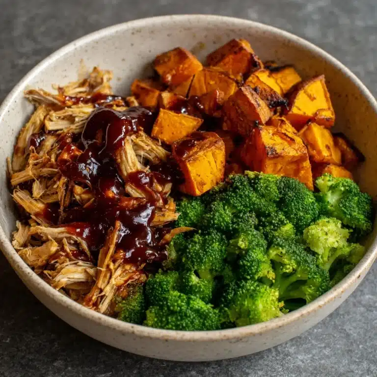 BBQ Chicken & Roasted Sweet Potato Bowls Recipe