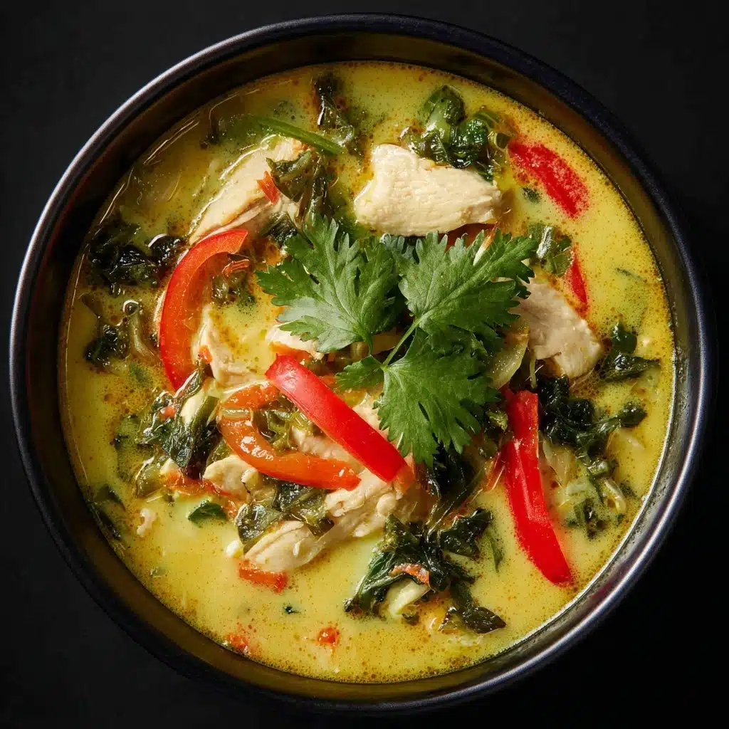 Easy Thai Curry Chicken Soup Recipe - Recipe Image