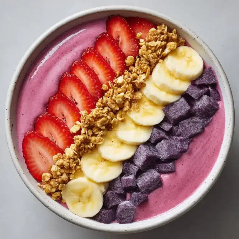 Strawberry Banana Smoothie Bowl Recipe