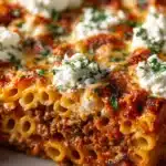 Baked Ziti with Ground Beef and Ricotta Recipe