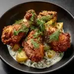Buttermilk Fried Chicken with Summer Potato Salad Recipe