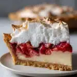 Rhubarb Meringue Pie Recipe with Fluffy Topping Recipe