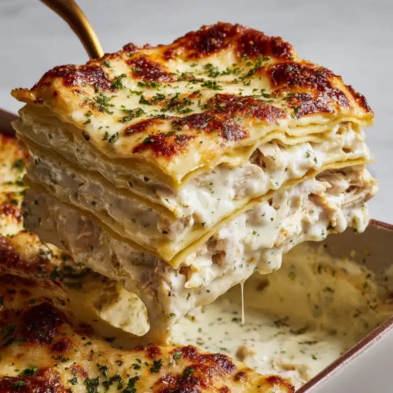Cheesy Chicken Alfredo Lasagna Recipe