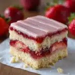 Strawberry Lemon Blondies Recipe