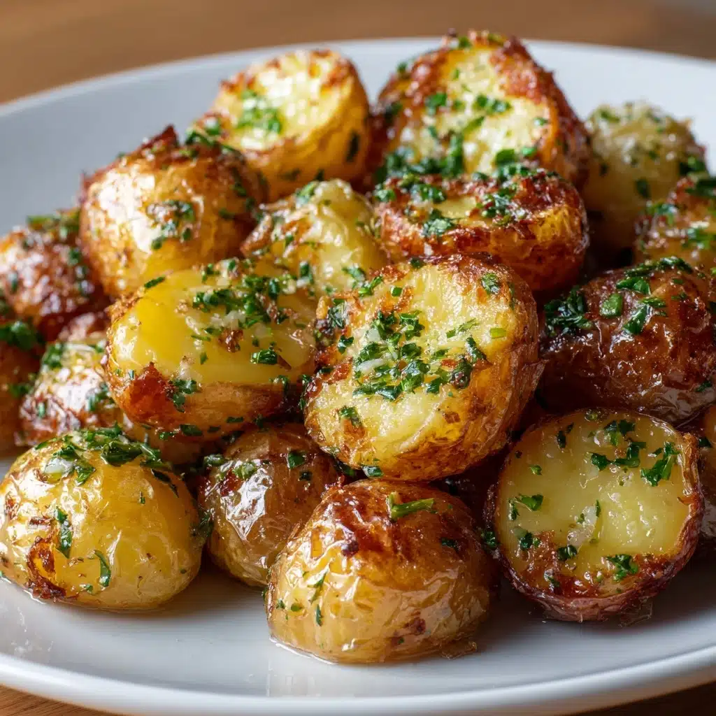 Crispy Garlic Butter Potatoes Recipe