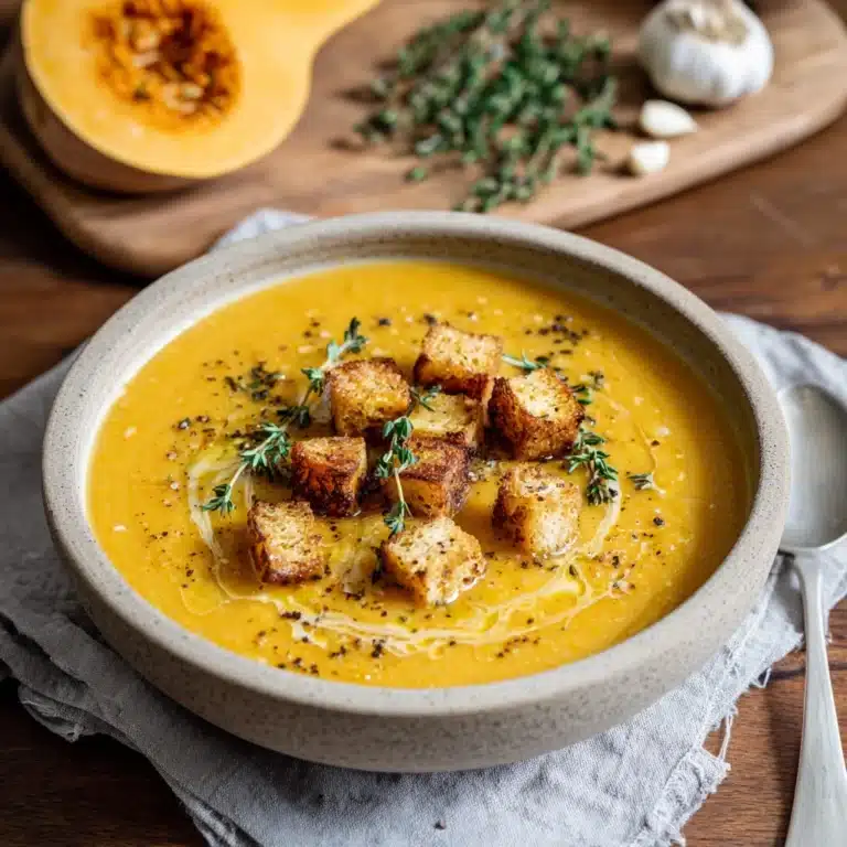 Roasted Butternut Squash Soup Recipe