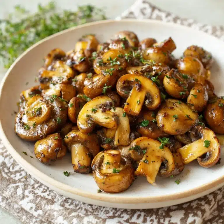 Air Fryer Mushrooms Recipe
