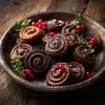 Piped Chocolate Butter Cookies Recipe