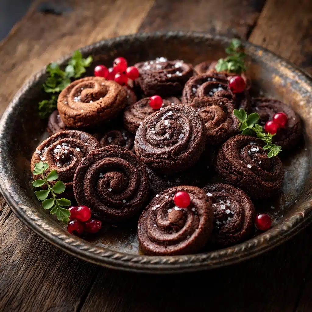 Piped Chocolate Butter Cookies Recipe