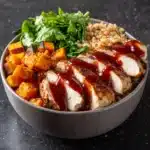BBQ Chicken & Roasted Sweet Potato Bowls Recipe