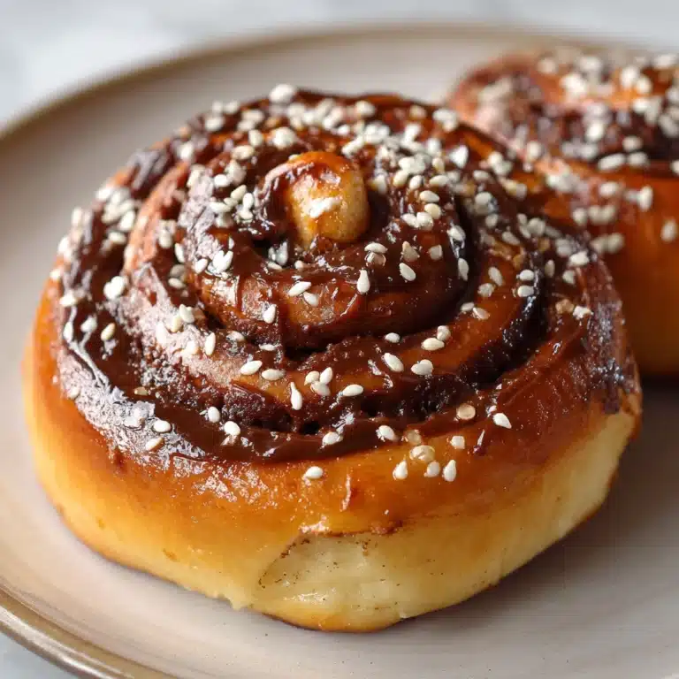 Nutella Halva Babka Buns Recipe