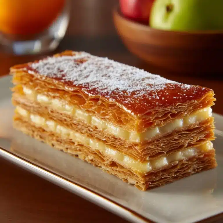 Apple Mille-Feuille with Vanilla Custard (Gluten-Free) Recipe