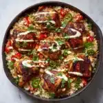 Salsa Chicken Cauliflower Rice Skillet Recipe