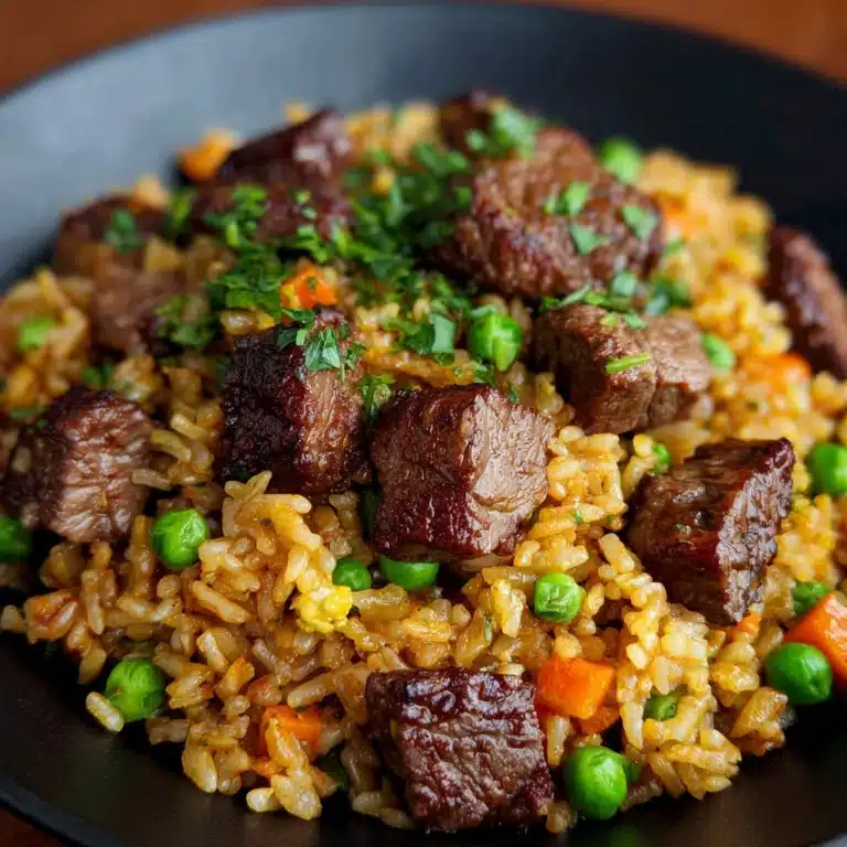 Garlic Butter Steak Fried Rice Recipe