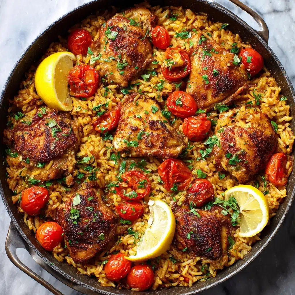 Greek Chicken and Lemon Rice Recipe - Recipe Image