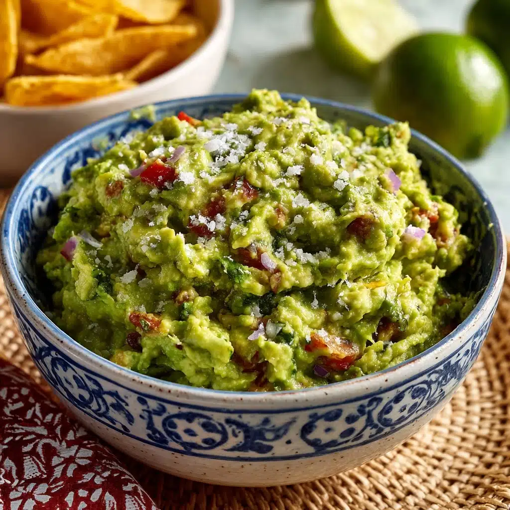Fresh Homemade Guacamole Recipe - Recipe Image