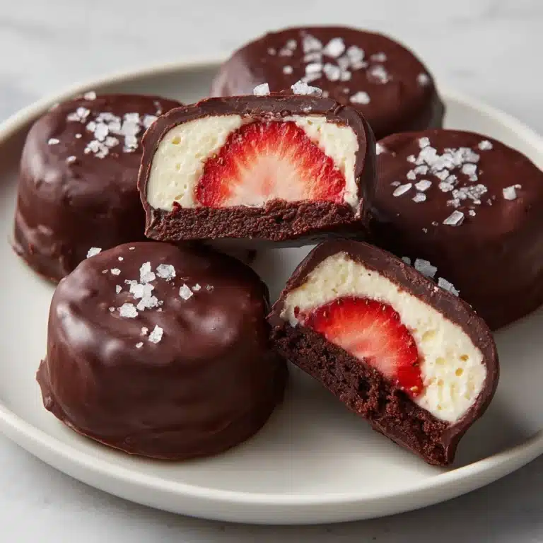 Chocolate Covered Strawberry Frozen Yogurt Bites Recipe