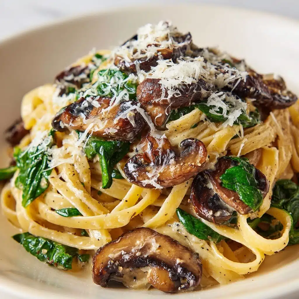 Creamy Mushroom Fettuccine Recipe