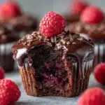 Raspberry Chocolate Lava Cupcakes Recipe