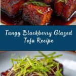 Blackberry Glazed Tofu with Black Pepper & Chili Recipe