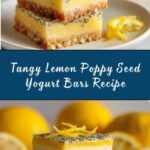Low Sugar Lemon Poppy Seed Greek Yogurt Bars Recipe