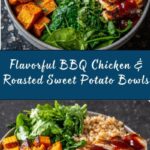 BBQ Chicken & Roasted Sweet Potato Bowls Recipe