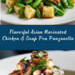 Asian Marinated Chicken with Snap Pea Panzanella Recipe