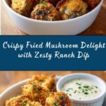 Crispy Fried Mushrooms with Cool Ranch Dip Recipe