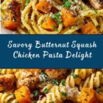 Roasted Butternut Squash and Sun-Dried Tomato Chicken Pasta Recipe