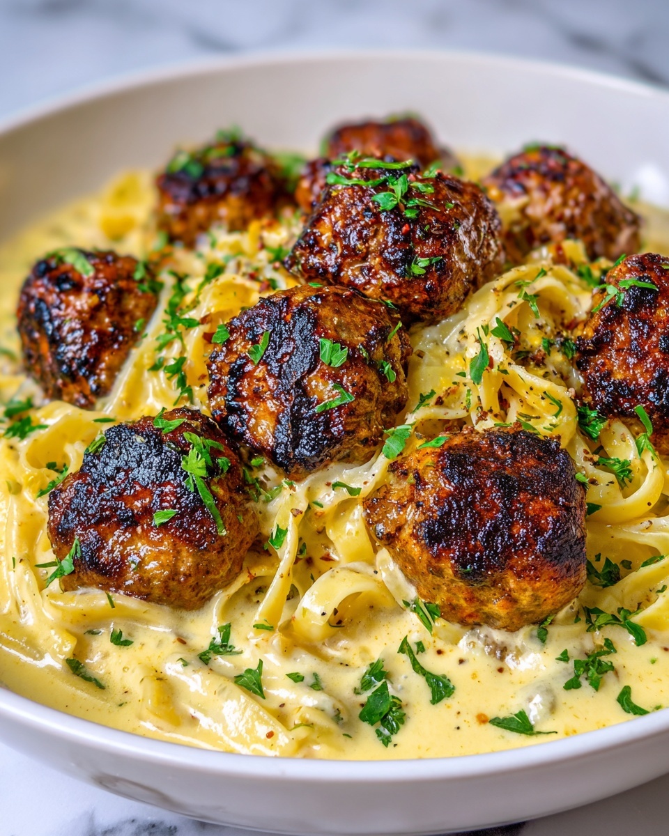 Garlic Butter Chicken Bites with Creamy Parmesan Pasta Recipe - Recipe Image