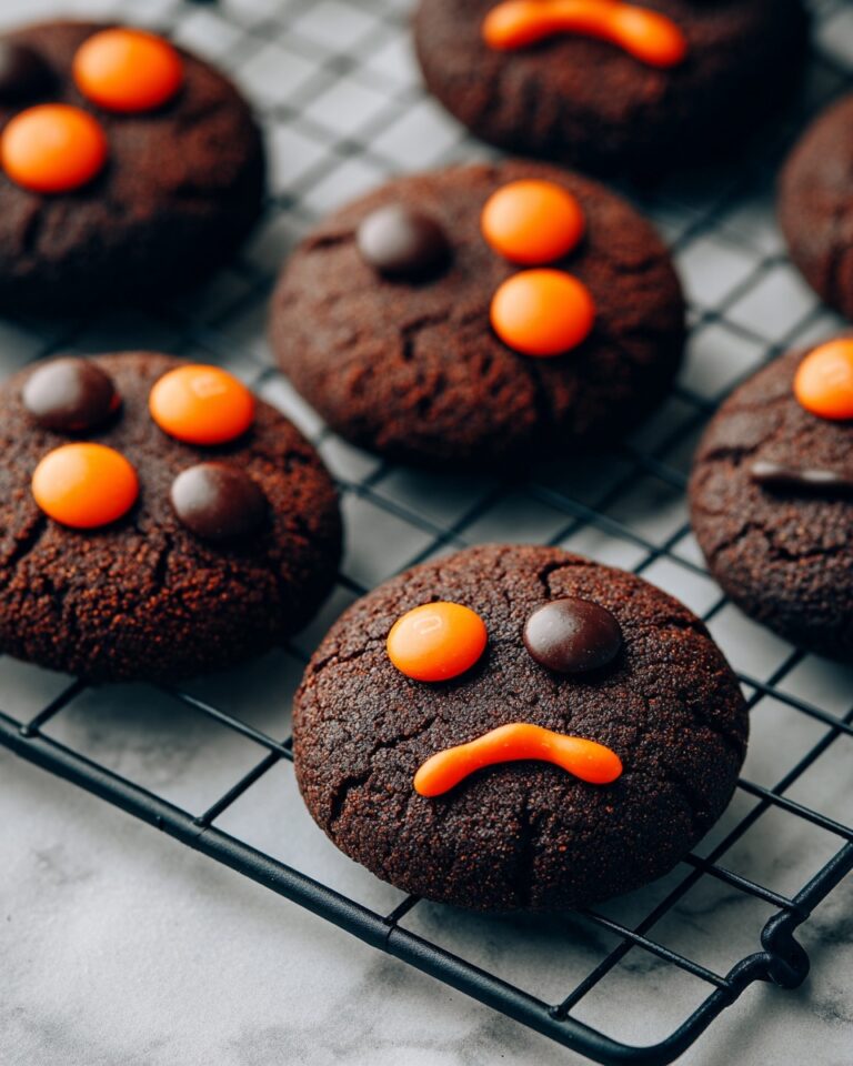 Dark Chocolate Halloween Cookies Recipe